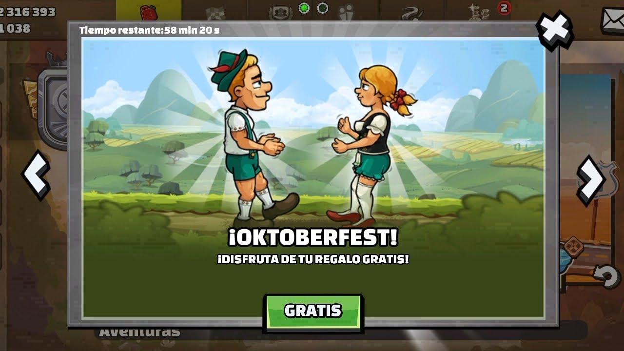 Oferta de OKTOBERFEST y otras recompensas en Hill Climb Racing 2
