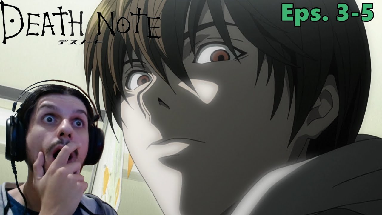 "EU SOU O KIRA" | Assistindo DEATH NOTE pela Primeira Vez (Episódios 3 ao 5) Dublado PT-BR
