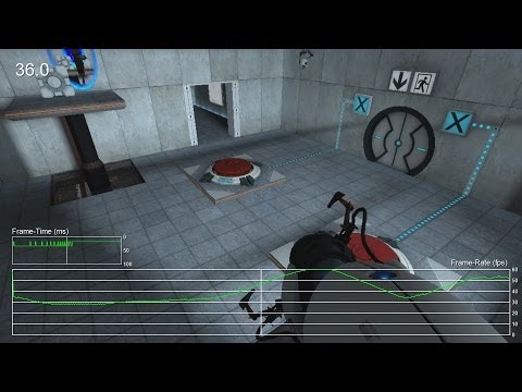 Portal Android Nvidia Tegra 4 Shield Frame-Rate Test