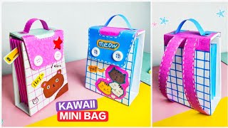 membuat tas mini kawaii dari kardus bekas menjadi tempat penyimpanan serba guna