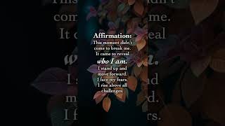 Affirmation for you.