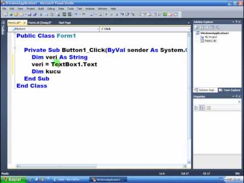 VisualBasic NET 2010 Ders 115 İnglizce Küçük Harfe Çevirme Mozilla Firefox