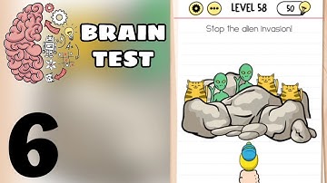 Brain Test: Tricky Puzzles || Gameplay Walkthrough || Level 51-60 || #6