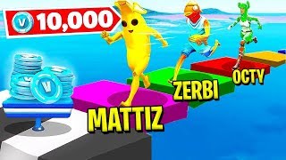 IL PRIMO CHE ARRIVA VINCE 10.000 V-BUCKS!! 😱 SFIDA con MATTIZ, ZERBI e OCTY - FORTNITE