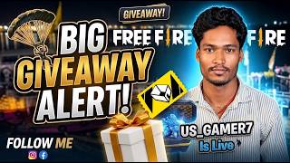 US_GAMER7 Live 🔴 Today Big Giveaway Diomand & Giveaway Custom 😍 #freefire #shortslive #Giveaway screenshot 1