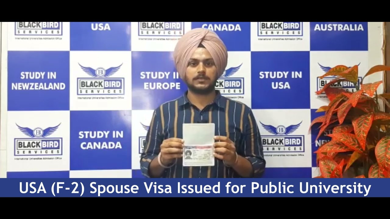 USA study visa, (F-2)Ajaypal- Blackbird Services
