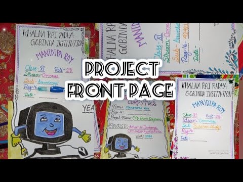Project Front page design, Easy front page design for Commerce #project ...