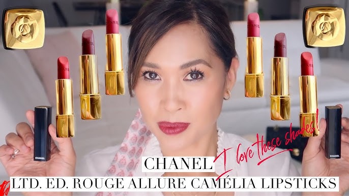 Chanel Rouge Allure Camelia + New Longwear Lip Pencils - The Beauty Look  Book