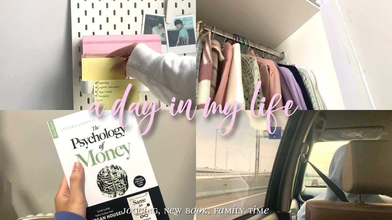 ✧ a day in my life ✧ : jogging, new book, family time 🏃‍♀️📚🩷| 🇮🇩