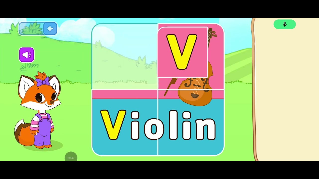 ABC Phonics Game V Letter 🚗