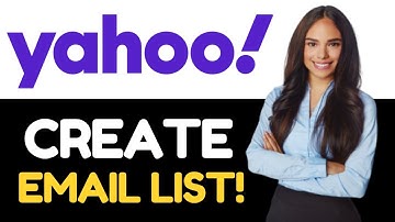 HOE MAAK JE EEN E-MAILLIJST OP YAHOO 2024! (VOLLEDIGE GIDS)