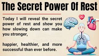 The Secret Power of Rest 🔥 || Why Successful People Know When to Slow Down || Motivation ✅