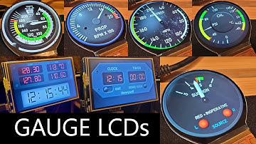 Round and Small LCDs for Flight Simulator, X-Plane and Prepar3D