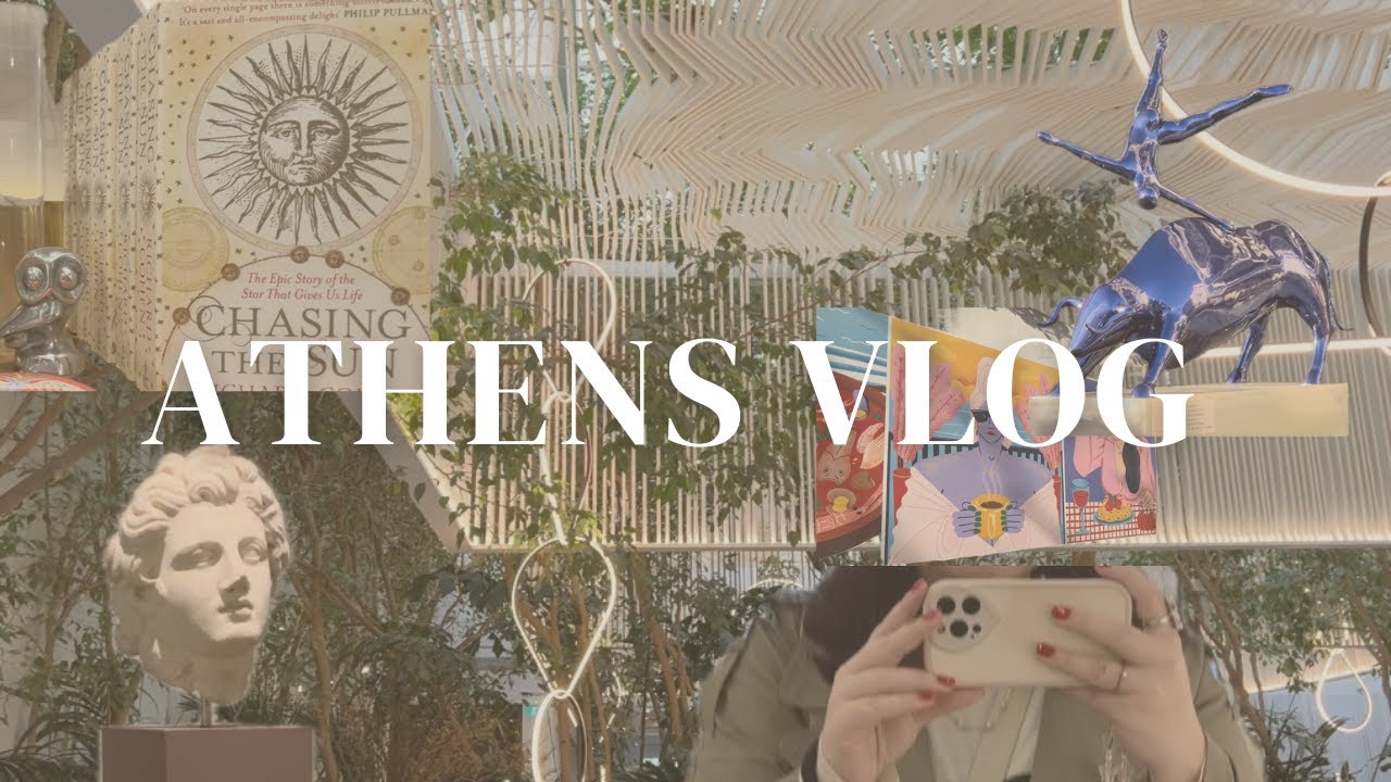 A quiet vlog in Athens🏛️🪽☁️ Museum of Cycladic Art, linear clouds café, Syntagma, Acropolis