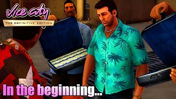 GTA VICE CITY DEFINITIVE EDITION - Intro & Mission #1 - In the beginning... (4K 60FPS)
