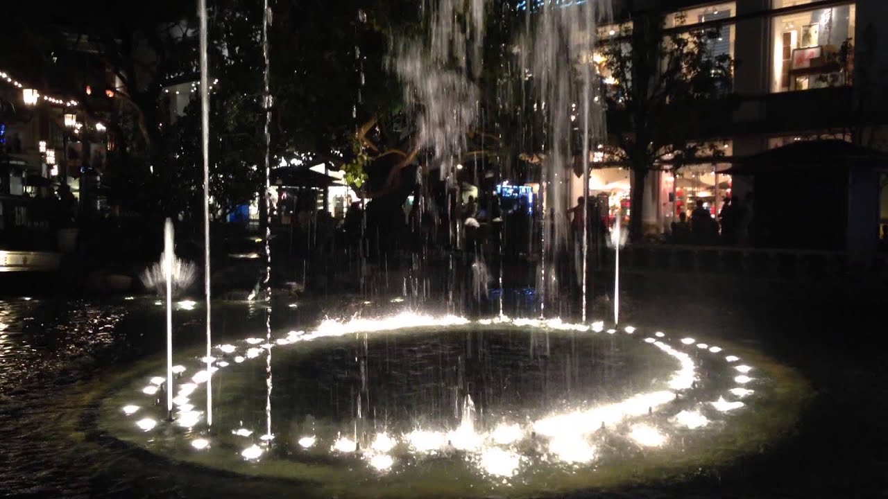 Water Fountain Show at Farmers Market The Grove W Hollywood YouTube