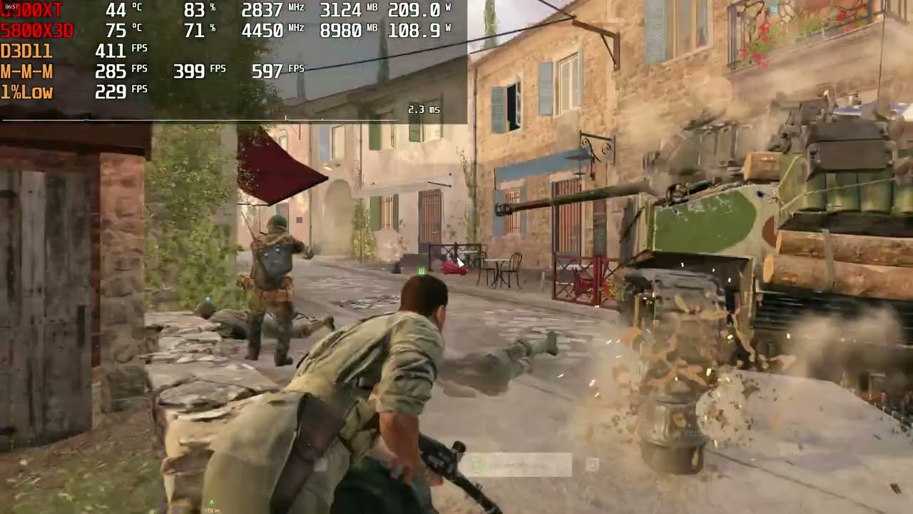 Battlefield V - BFV - 5800x3d - 6900xt - 1080p Low 100% dx11