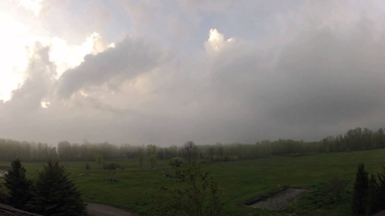 High Pressure Fog and Cloud Movement Over Lake Michigan. time lapse HD ...