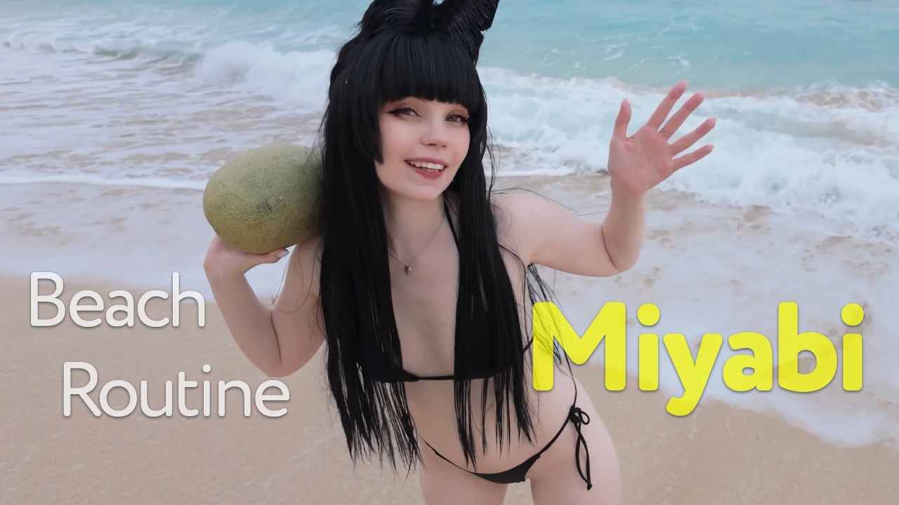 Hoshimi Miyabi Beach Routine 🌊 | Zenless Zone Zero Cosplay