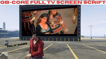 FREE TV SCREEN  SCRIPT [HINDI] QB-CORE | FIVEM