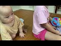 Kids play toys and baby cute