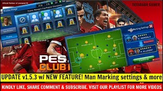 Pes Club Manager Android UPDATE v1.5.3 w/ NEW FEATURE! Man Marking settings & more #139 screenshot 4