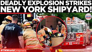 BREAKING: Deadly New York Shipyard Explosion | Firefighters Injured in Staten Island Rescue Trap!