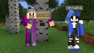 Glitchy Can NOT Find The Button! | Minecraft Find The Button