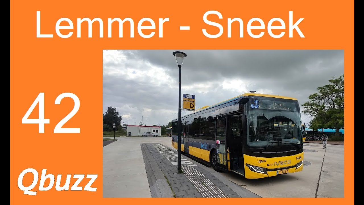 Qbuzz Friesland Trajectvideo Buslijn 42 Lemmer - Sneek