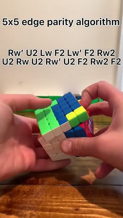 5x5 edge parity algorithm - YouTube