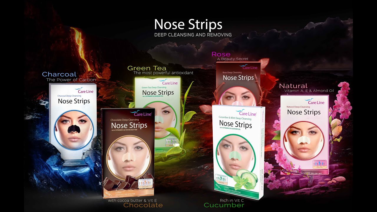 Nose Strip types from CareLine for blackhead removal