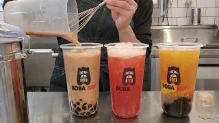 Cafe Vlog #1 | Busy Boba Tea Shop | ASMR | Bubble Tea Barista | Winter 2022 Boba Bay screenshot 4