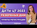 ДАТЫ ЦТ 2023 | Регистрация на ЦТ | Резервные дни сдачи ЦТ | Пункты регистрации на ЦТ | Абитуриенту