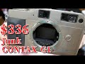 Junk camera CONTAX G1 purchased at auction Will it work?