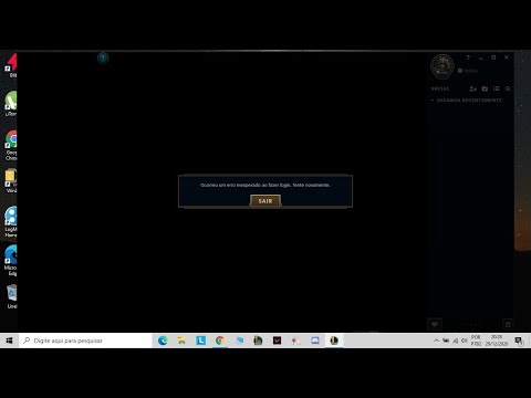 League of Legends - corrigindo erro de login