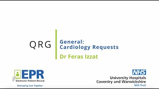 General Cardiology Requests - Epr Quick Reference Guide Qrg