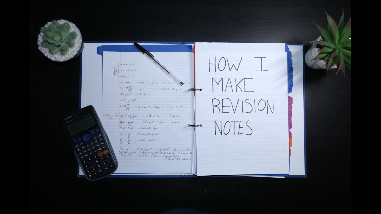 how-i-organise-my-revision-notes-tips-and-tricks-advice-youtube