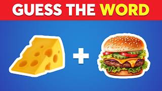 Guess the Word by Emoji 🍔| Guess The Emoji | 97% Fail 🤔