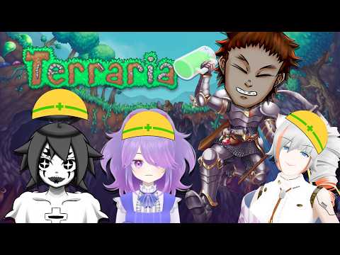 Terrariaほたる視点！ボス勝てるかな？またまたリベンジ！！！(Terraria)#２３　青汁だ、飲めさん　墨さん　一ノ瀬日向さん
