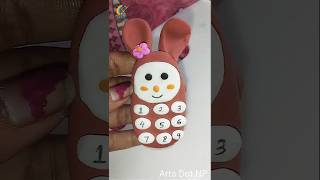 Clay craft telephone | Diy clay craft telephone | Phone banano with clay art | phone toy for baby #c