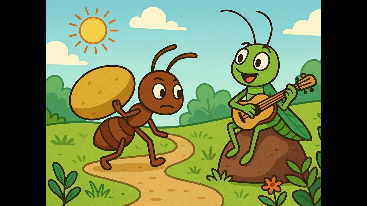 The Ant and the Grasshopper - Aesop's Fable - Bedtime Story for All Ages