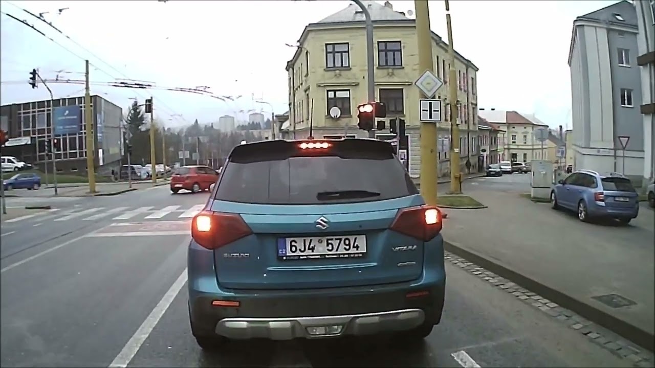 Jak to vidí trolejbus - linka G, Jihlava (3x zrychleno)