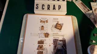 Page Blanche Et Kraft Tout En Tampons