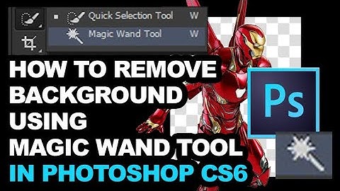 ADOBE PHOTOSHOP CS6: EASY WAY OF  REMOVING BACKGROUND USING MAGIC WAND TOOL.