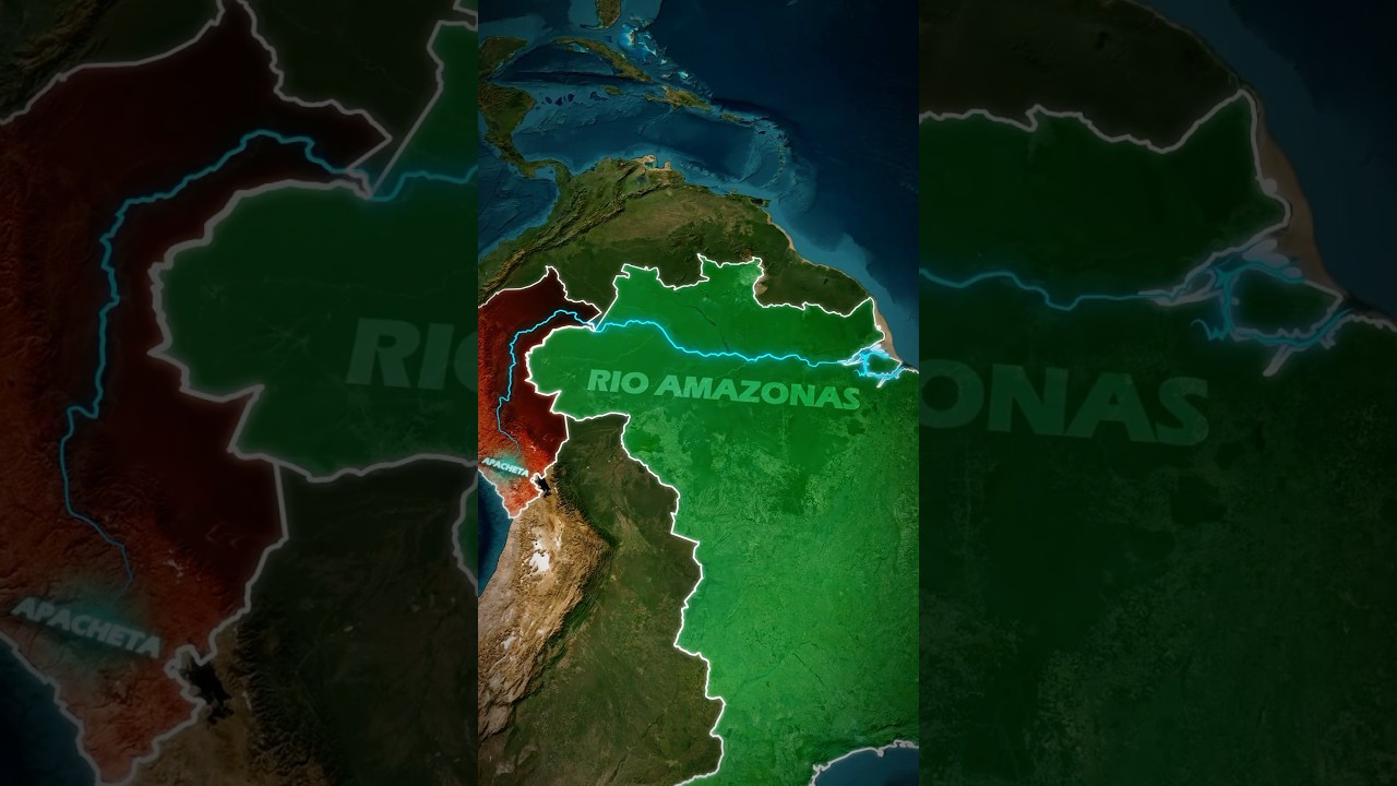O maior rio do mundo é brasileiro: Amazonas! 
