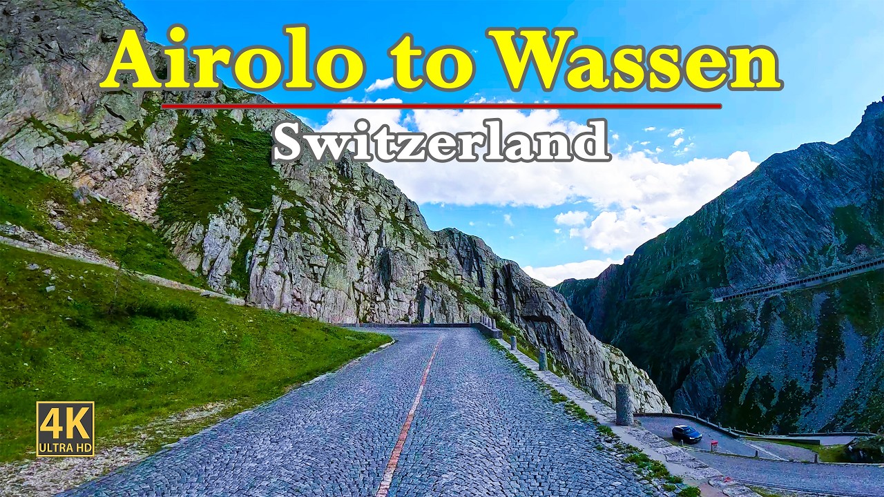 Airolo To Wassen In Switzerland 🇨🇭 | Scenic Road Trip In Stunning 4K | POV Driving