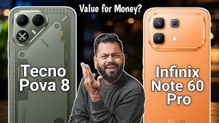 Tecno Pova 8 Vs Infinix Note 60 Pro - Full Detail Comparison 🔥