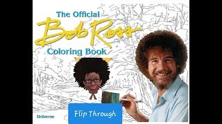 Full *Adult Coloring* Flip Through of Bob Ross Coloring Book Update
