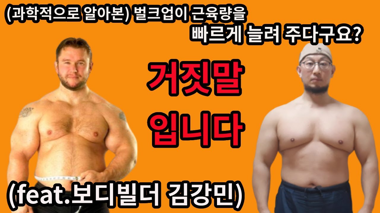 당신이 하는건 살크업 입니다. 과학적으로 벌크업 진짜 제대로 하는법 (보디빌더 김강민)