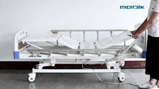 Mobile Handicapped Electric Hospital Bed With Remote Control